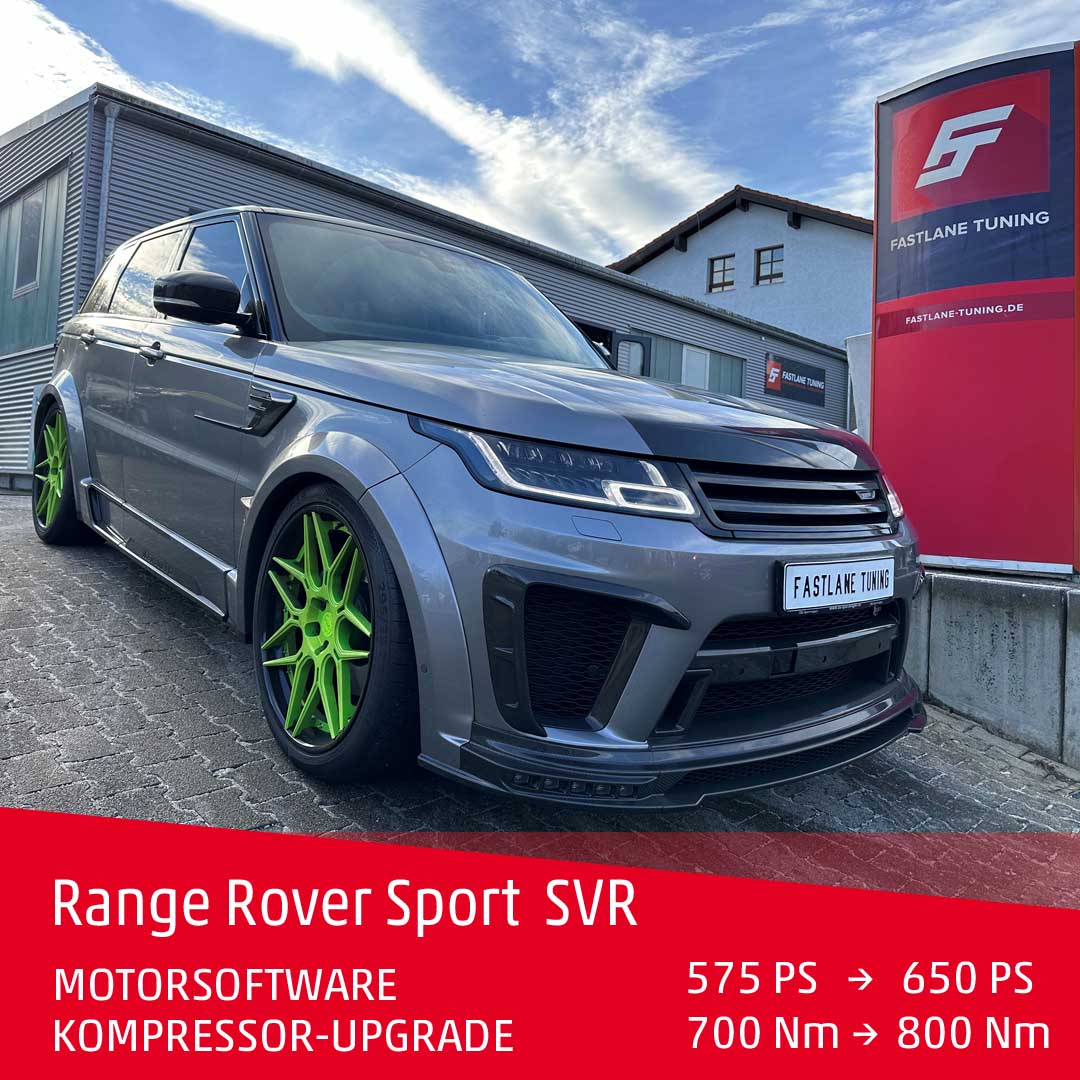 Chiptuning & Tuning für den Range Rover Sport SVR - Fastlane Tuning